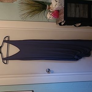 Slate blue tank style maxi dress